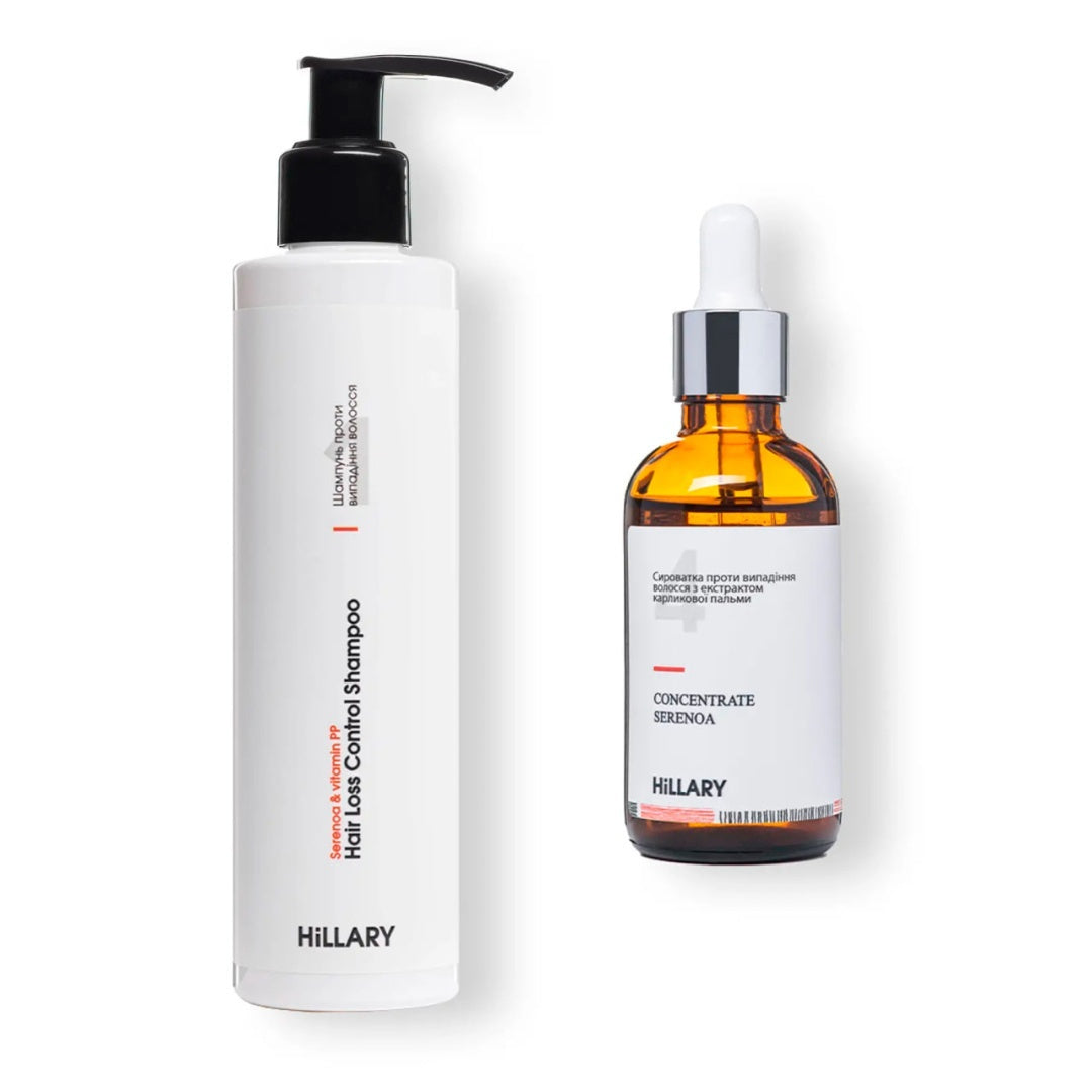Szampon + Serum przeciw wypadaniu włosów Hillary Serenoa & RR Hair Loss Control