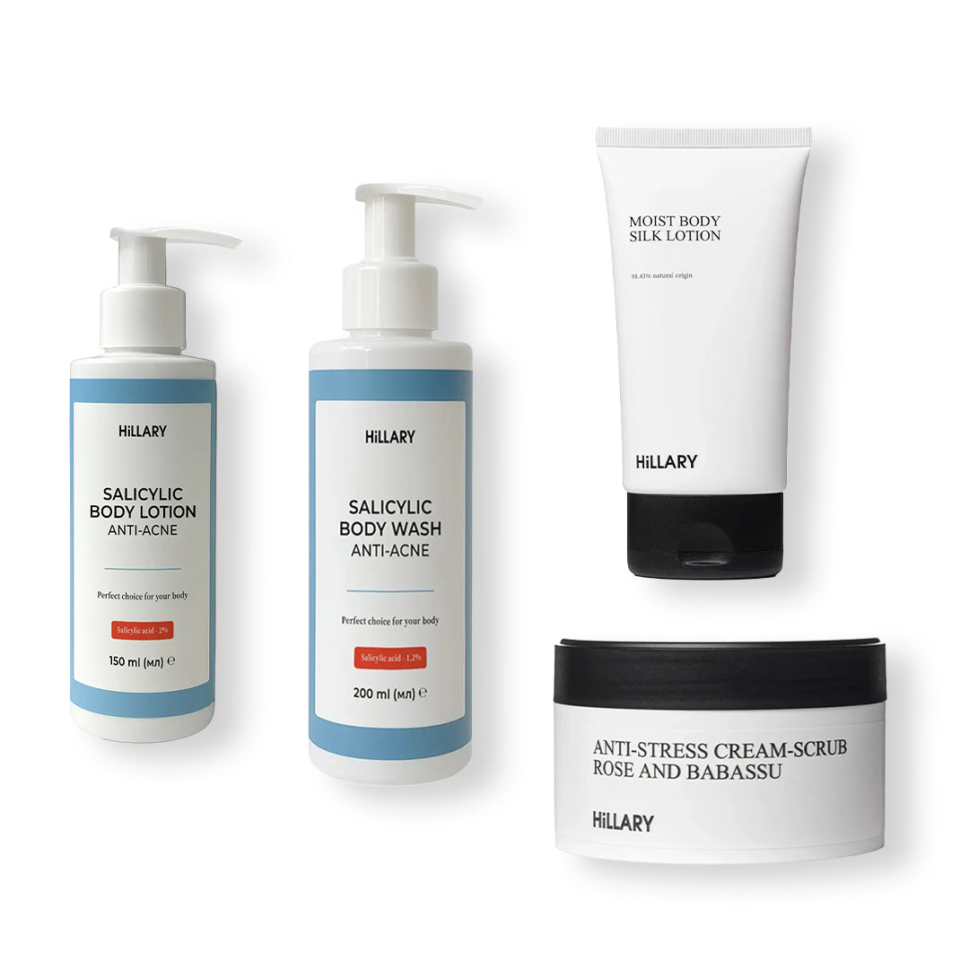 Zestaw do pielęgnacji ciała Hillary – oczyszczanie, nawilżenie i relaks