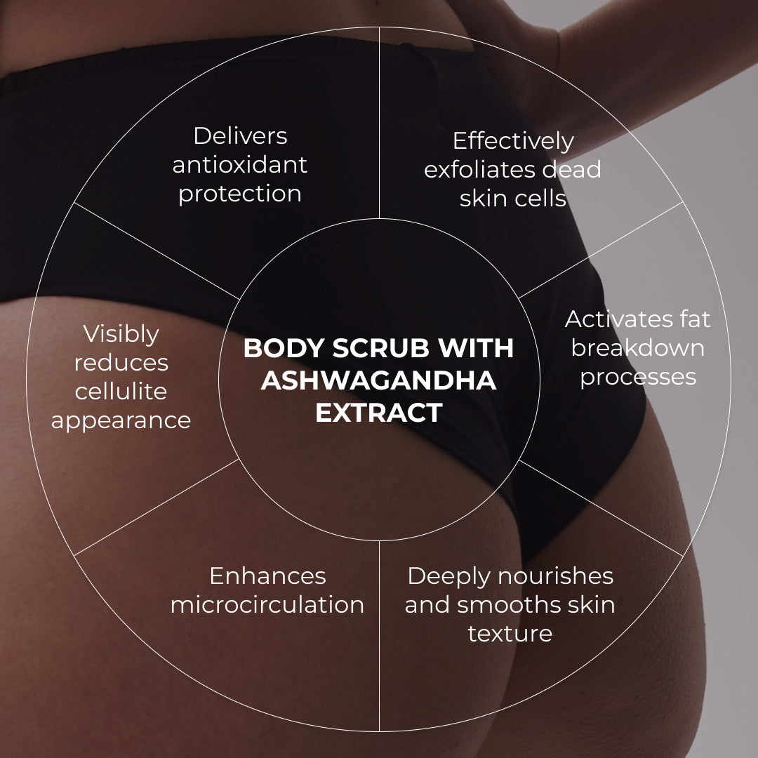 Jedwabisty różowy peeling do ciała z ekstraktem z Ashwagandhy Hillary Ashwagandha Silky Rose Scrub, 200 g