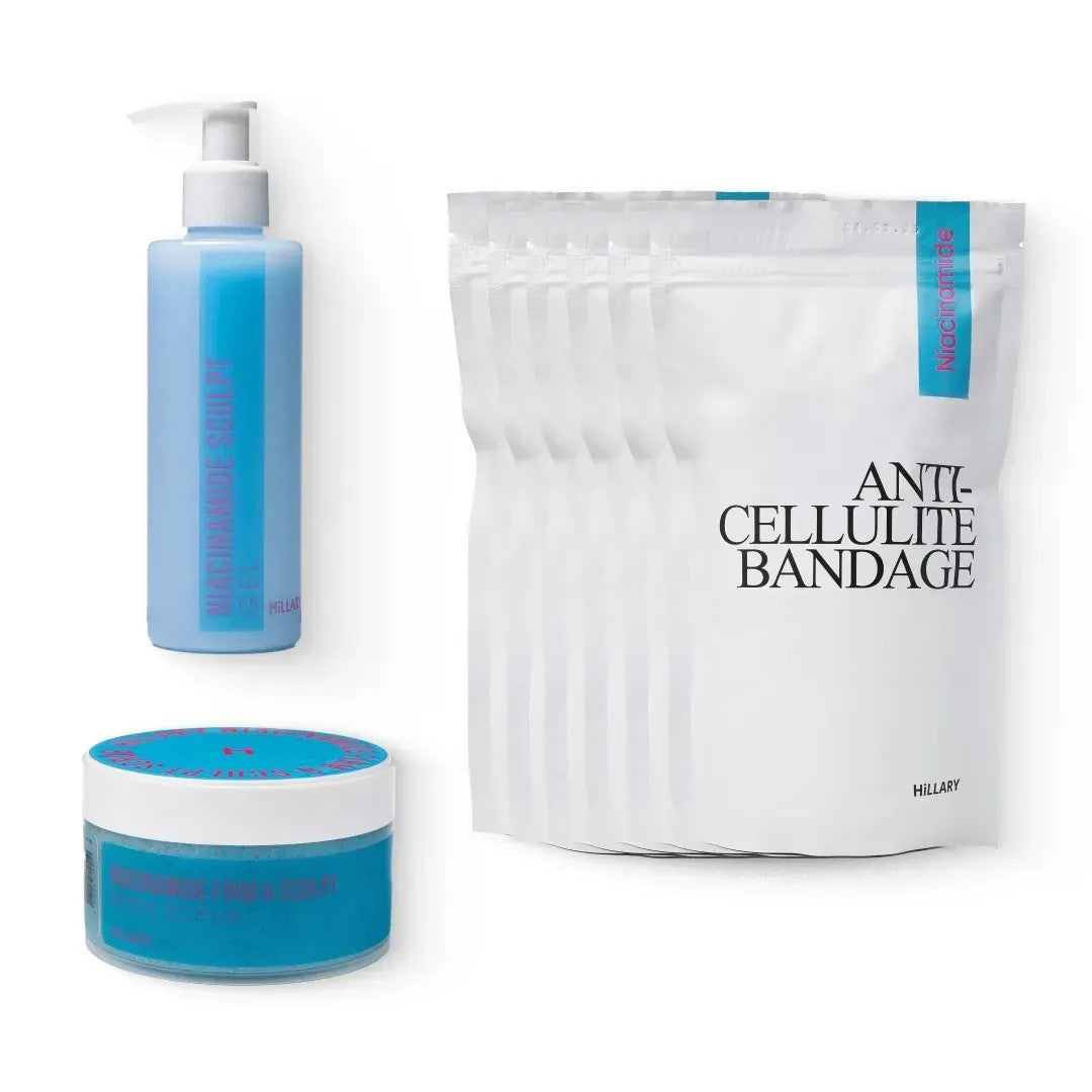 Kurs domowej pielęgnacji antycellulitowej z niacynamidem Hillary Niacinamide Anti-Cellulite Home Care