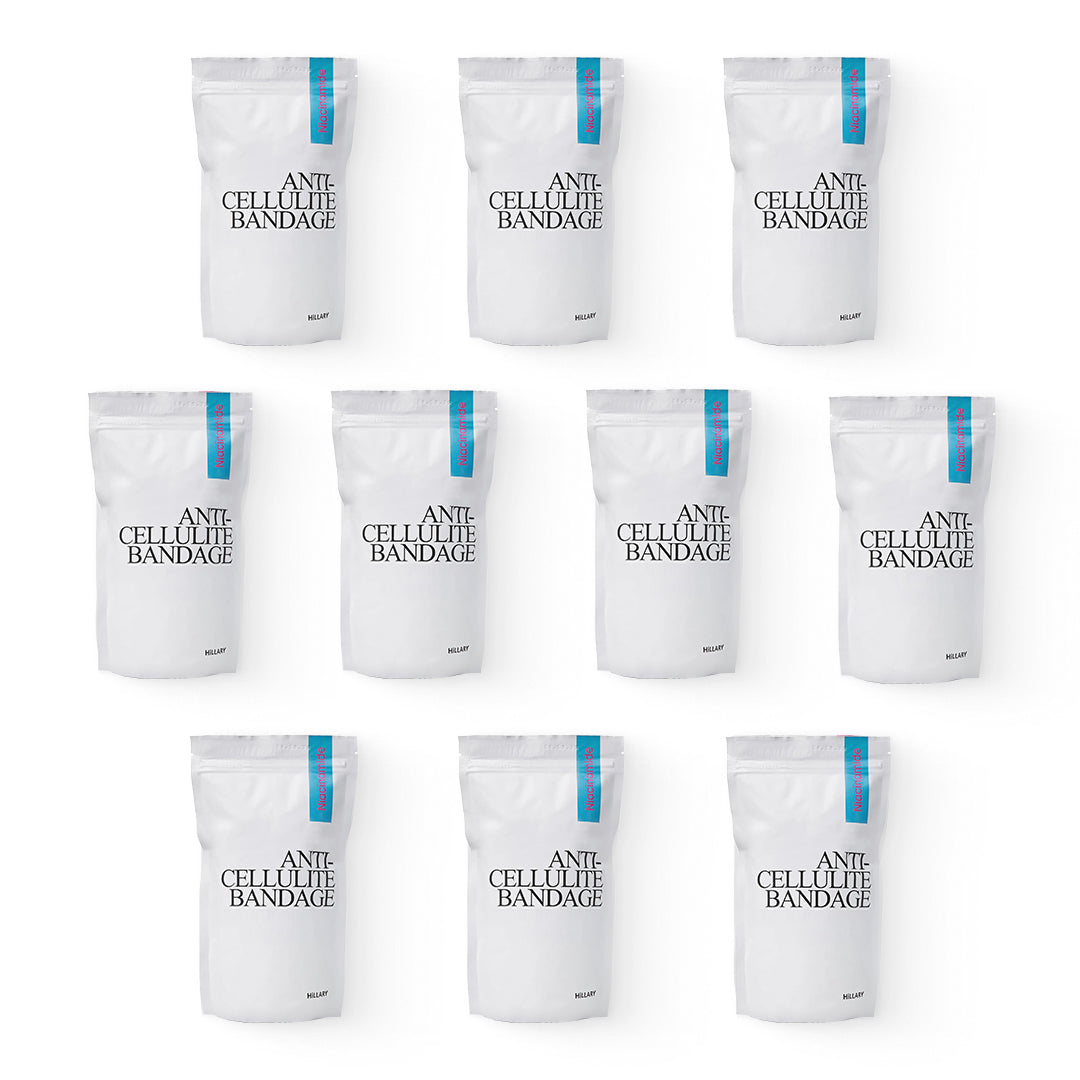 Kompleks bandaży antycellulitowych z niacynamidem Hillary Niacinamide Cold Slim (10 szt.)