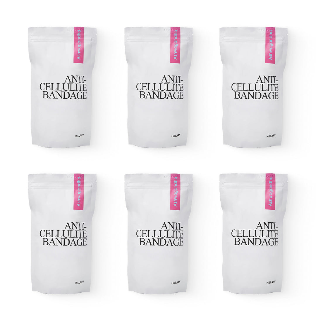 Kompleks bandaży antycellulitowych z ekstraktem ashwagandhy Hillary Ashwagandha Hot Slim (6szt.)