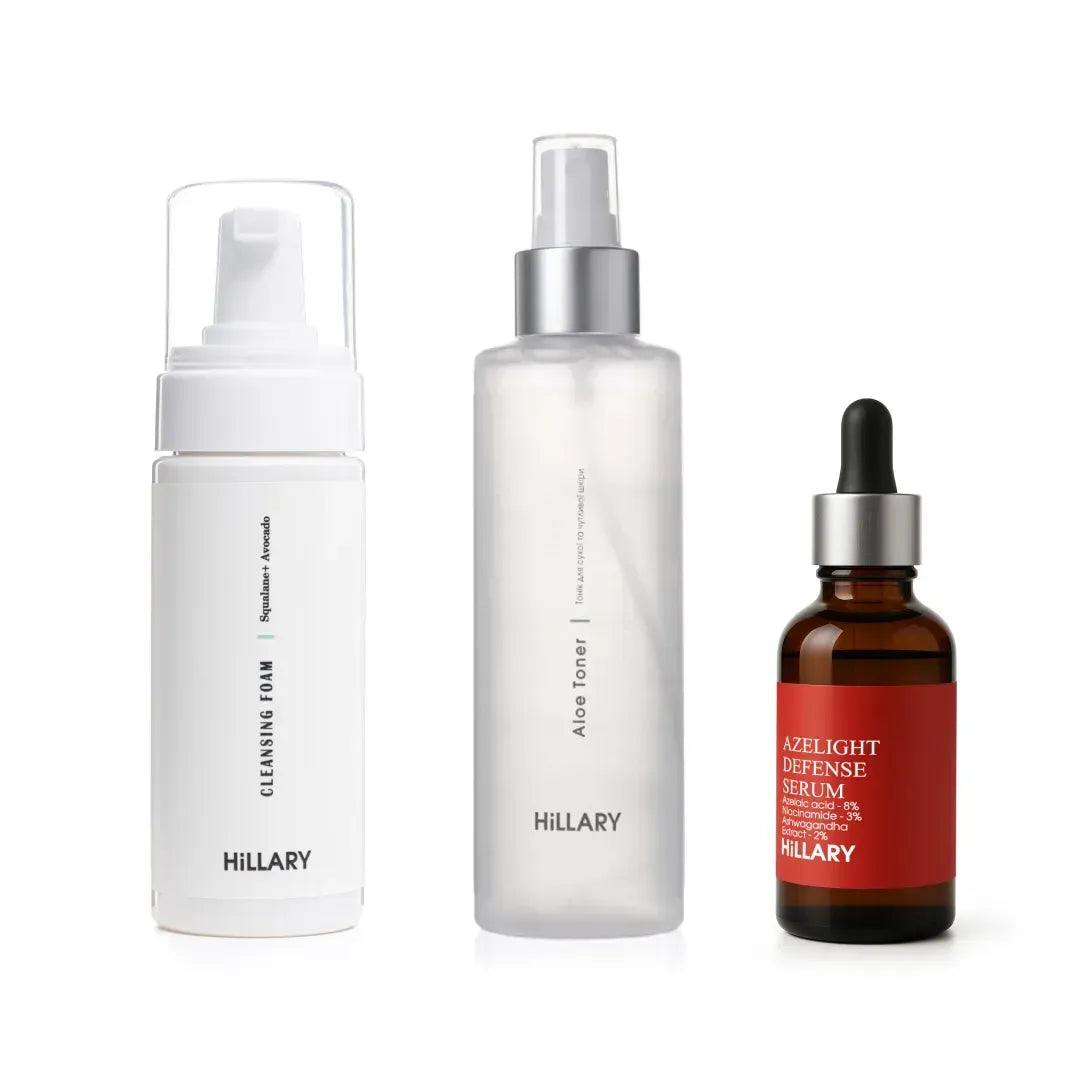 Kompleks do skóry suchej z kwasem azelainowym Hillary Skincare Set for Dry Skin with Azelaic Acid