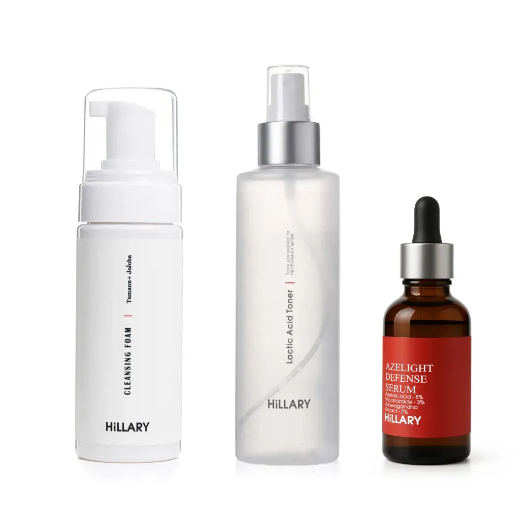 Kompleks do skóry tłustej z kwasem azelainowym Hillary Skincare Set for Oily Skin with Azelaic Acid