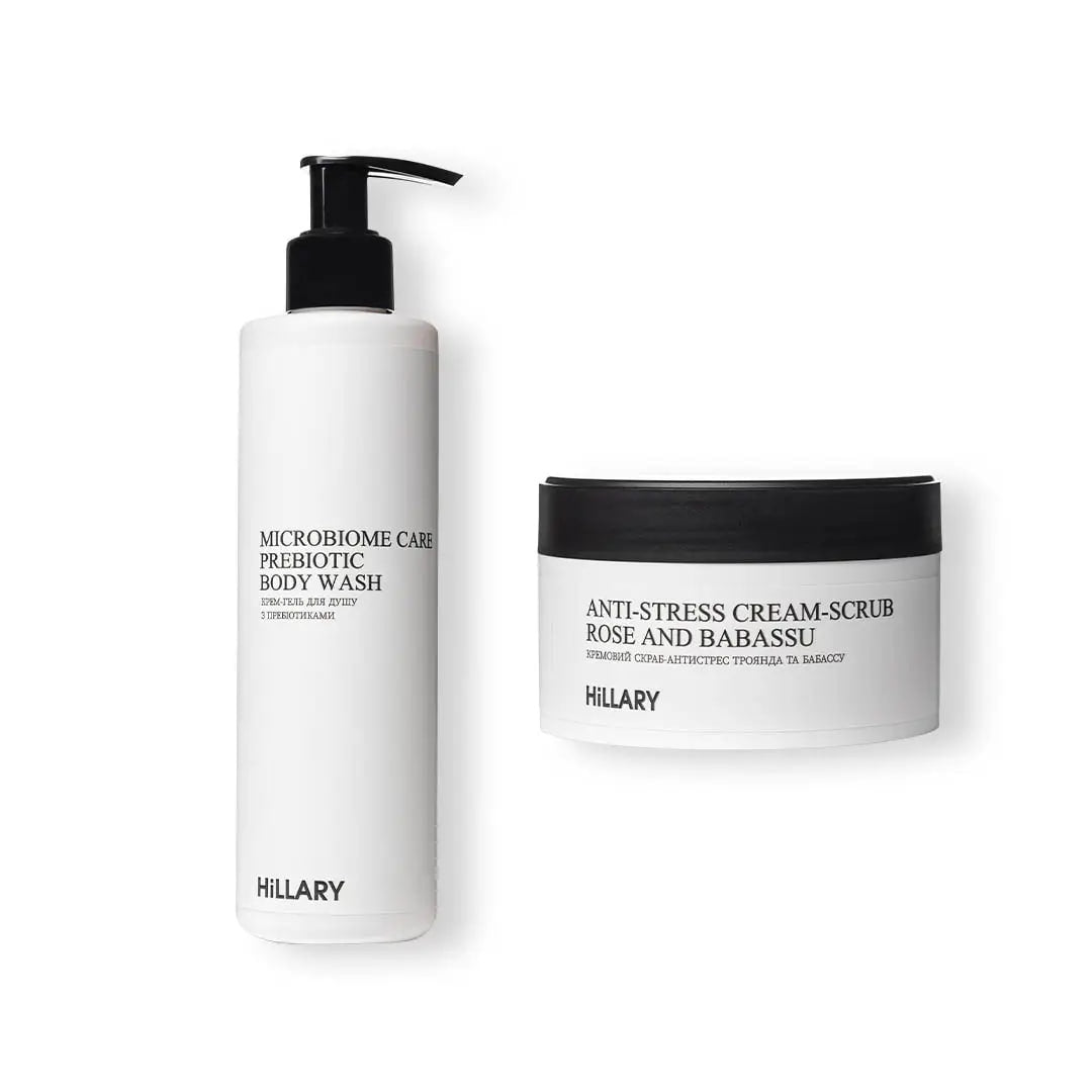 Zestaw do peelingu i nawilżania ciała Hillary Silk Moisturising and Scrubbing