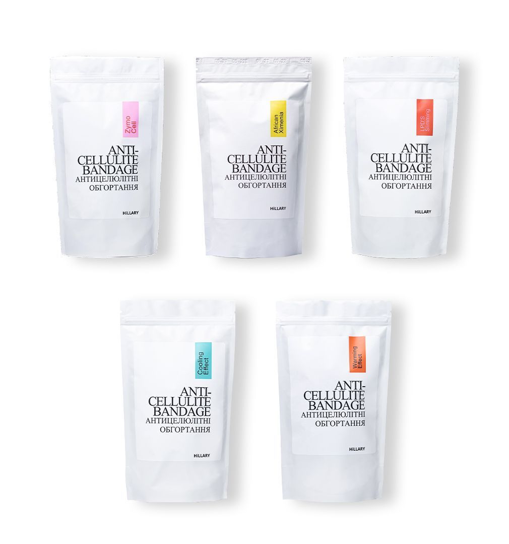 Zestaw antycellulitowy Hillary z 5 rodzajami bandaży Five-Way Cellulite Defeat