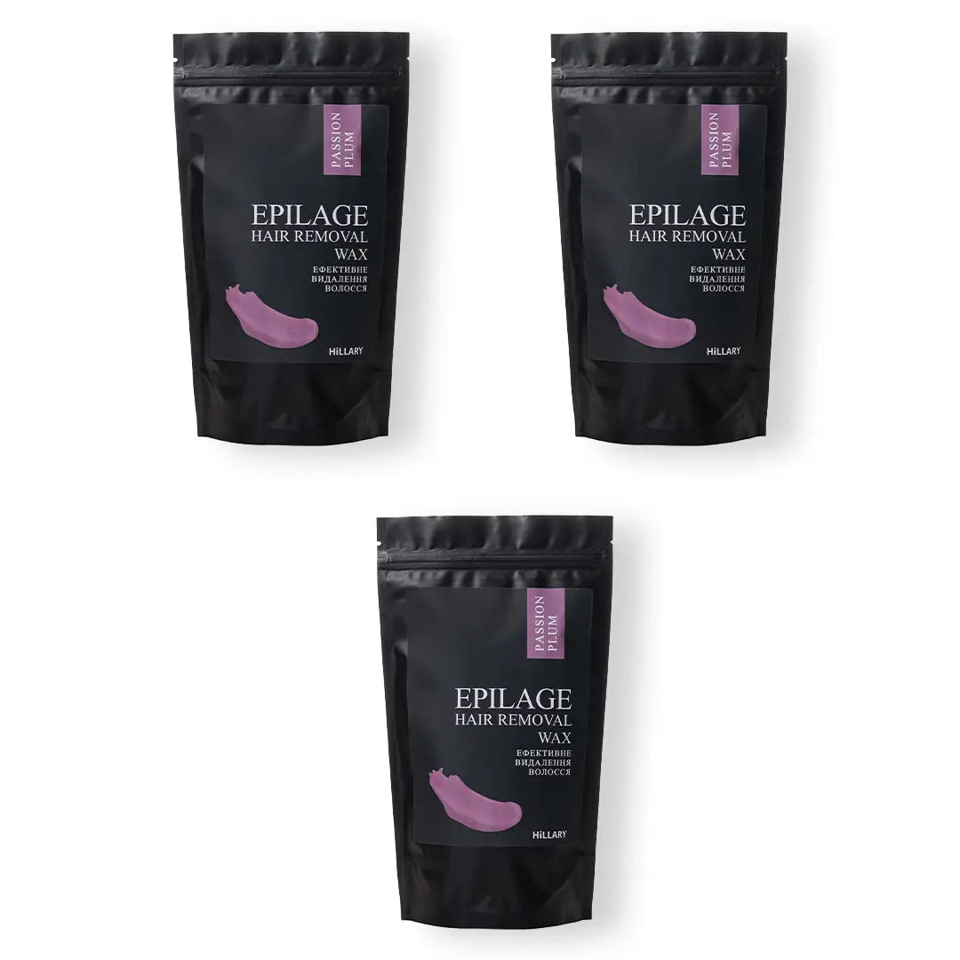 Wosk do depilacji w granulkach Hillary Epilage Passion Plum (3 op.)