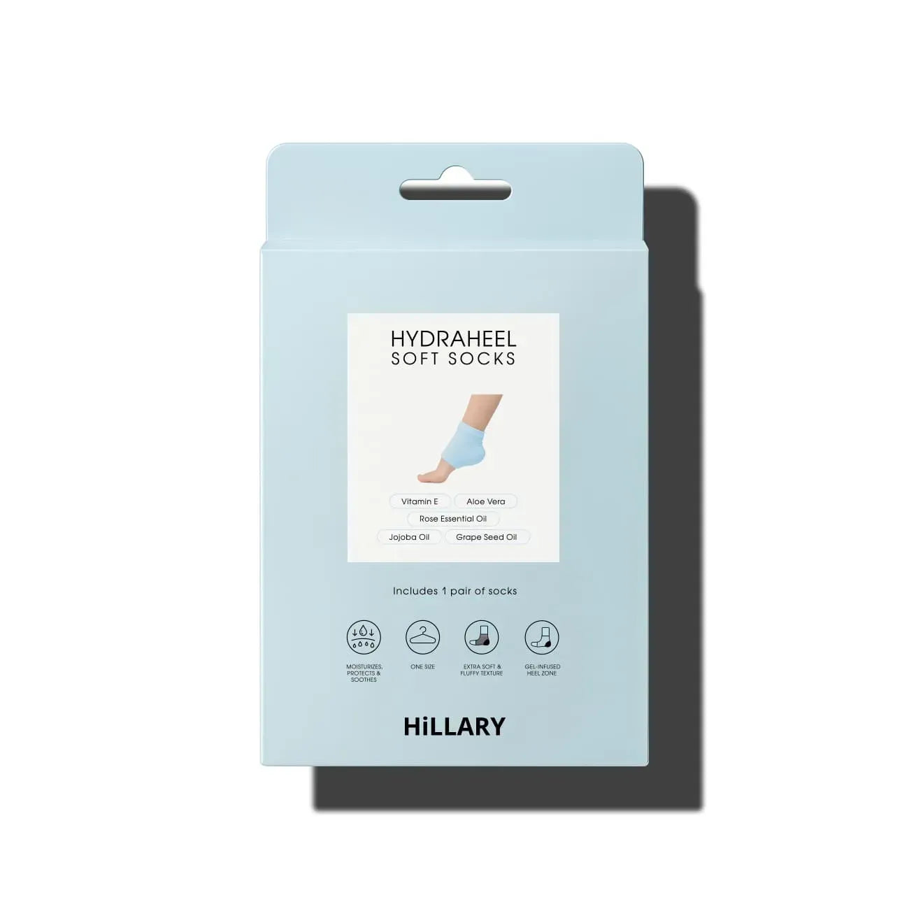 Nawilżające skarpetki do pięt Hillary HydraHeel Soft Socks