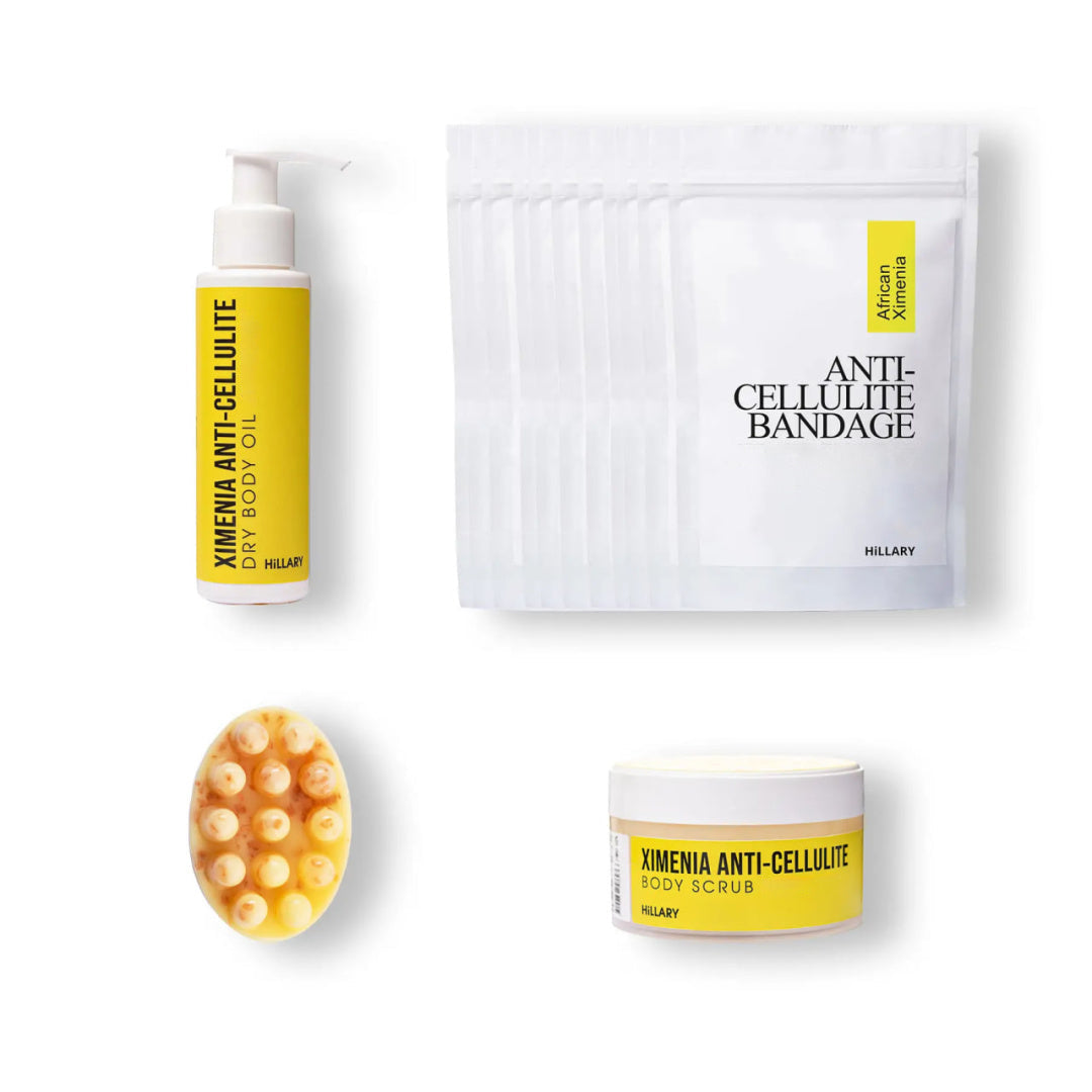 Kompleks domowej pielęgnacji antycellulitowej z olejkiem ximenia Hillary Ximenia Anti-cellulite