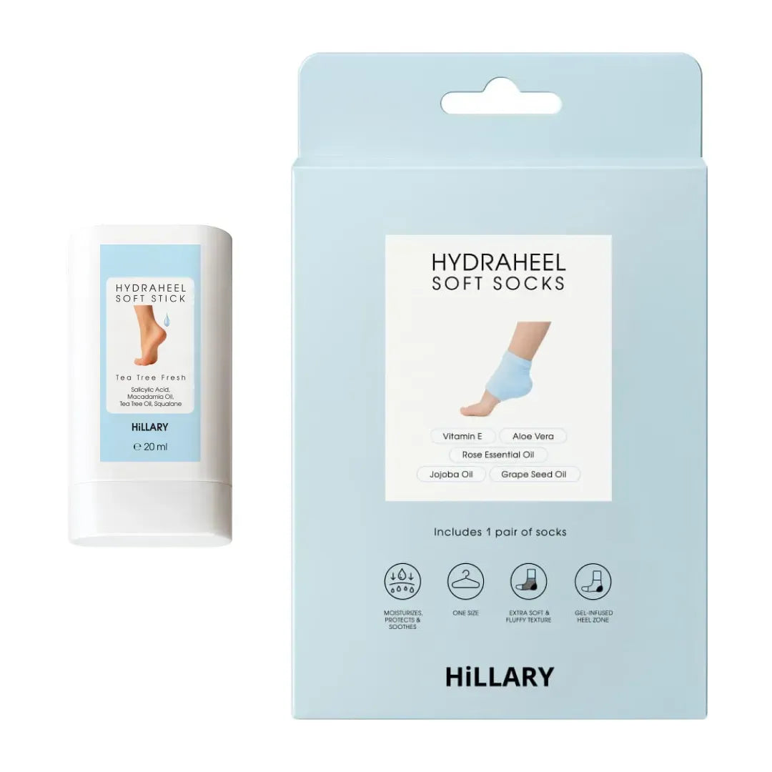 Zestaw do nawilżania i zmiękczania popękanych pięt Hillary Set for Moisturizing & Softening Cracked Heels