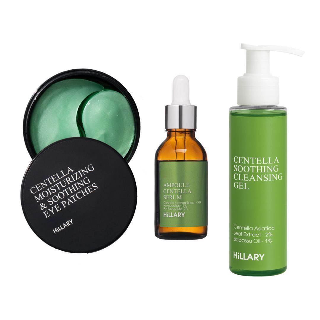 Zestaw z centellą łagodząco-regenerujący Hillary Soothing & Recovery