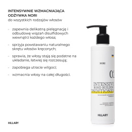 Intensywna odżywka wzmacniająca Hillary Nori Intensive Nori Bond Building Conditioner, 250 ml